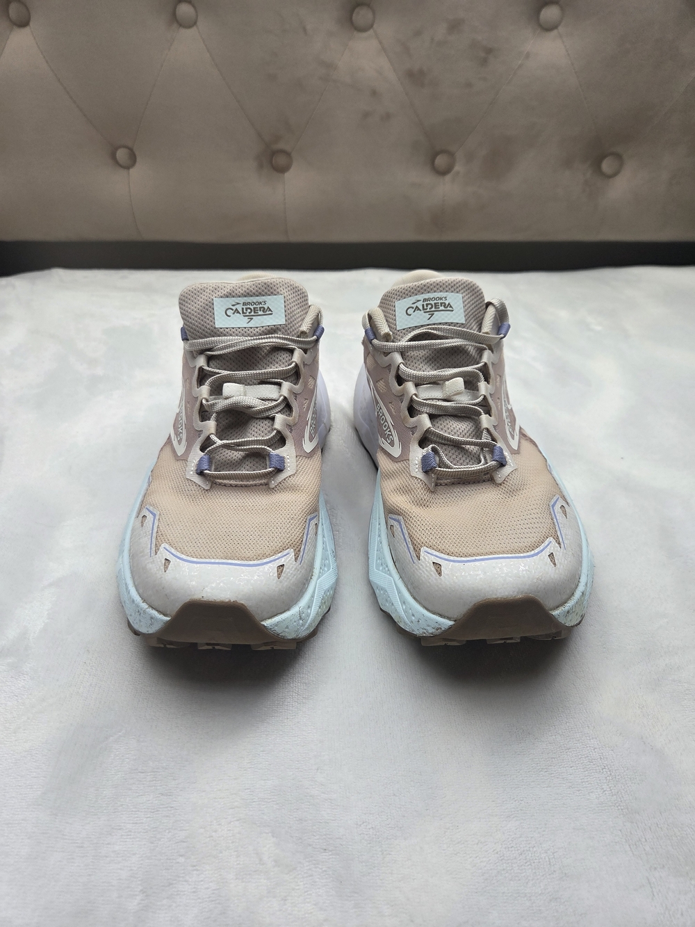 Brooks Caldera 7 Women’s Size 11 Chateau Grey White Sand Trail Running Shoes - Picture 5 of 10